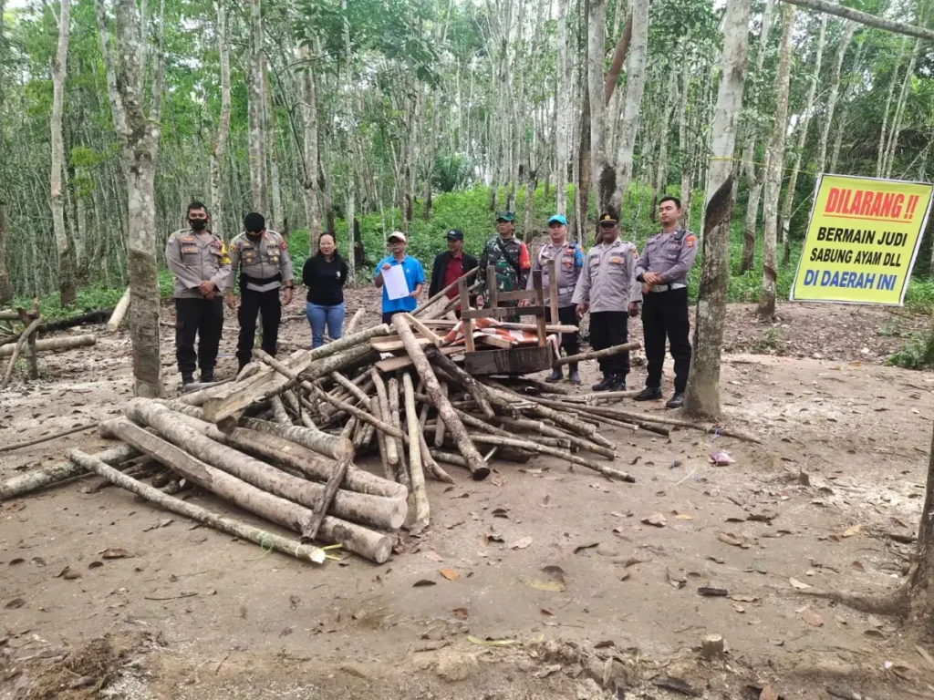 Arena Sabung Ayam di Loa Duri Dihambur Polisi