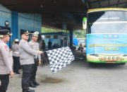 Polresta Samarinda Berangkatkan 152 Pemudik Gratis ke Balikpapan