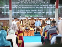 Wali Kota Samarinda Resmikan Keran Air Bersih untuk Warga Berambai