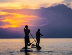 Senja Memesona Danau Semayang, Keindahan Libur Lebaran di Desa Semayang